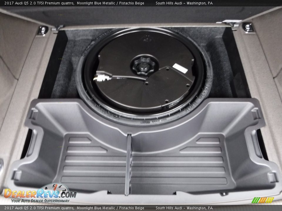 2017 Audi Q5 2.0 TFSI Premium quattro Moonlight Blue Metallic / Pistachio Beige Photo #36