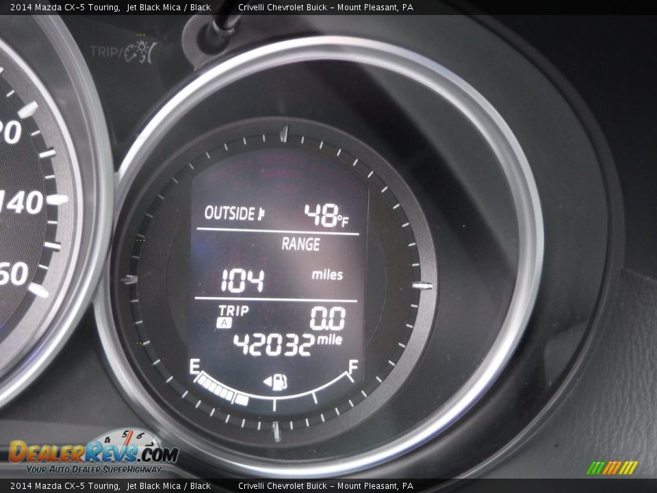 2014 Mazda CX-5 Touring Jet Black Mica / Black Photo #35