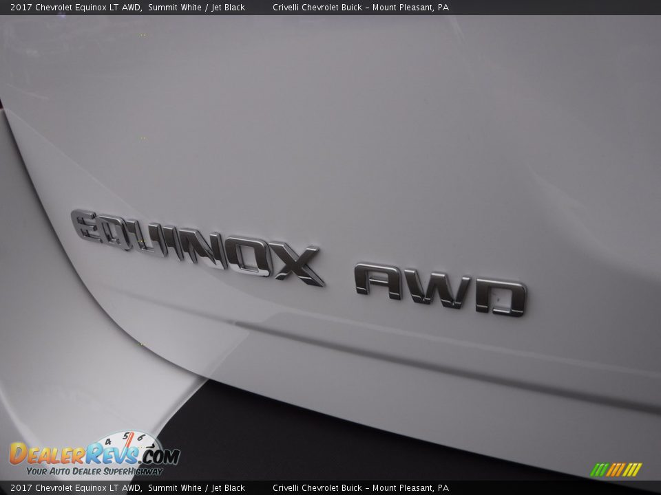2017 Chevrolet Equinox LT AWD Summit White / Jet Black Photo #8