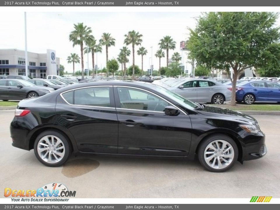 2017 Acura ILX Technology Plus Crystal Black Pearl / Graystone Photo #8