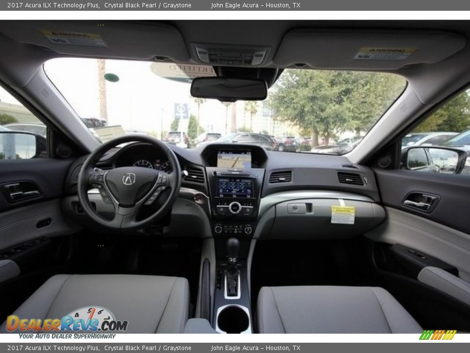2017 Acura ILX Technology Plus Crystal Black Pearl / Graystone Photo #9