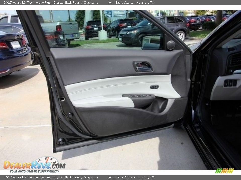 2017 Acura ILX Technology Plus Crystal Black Pearl / Graystone Photo #19