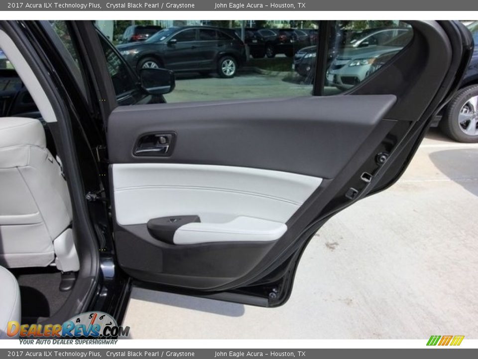 2017 Acura ILX Technology Plus Crystal Black Pearl / Graystone Photo #24