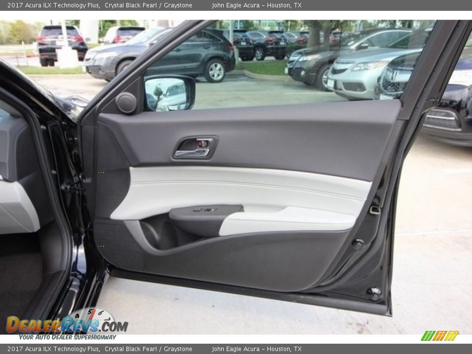 2017 Acura ILX Technology Plus Crystal Black Pearl / Graystone Photo #26