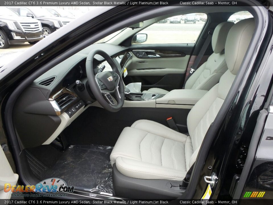 Light Platinum/Jet Black Interior - 2017 Cadillac CT6 3.6 Premium Luxury AWD Sedan Photo #3