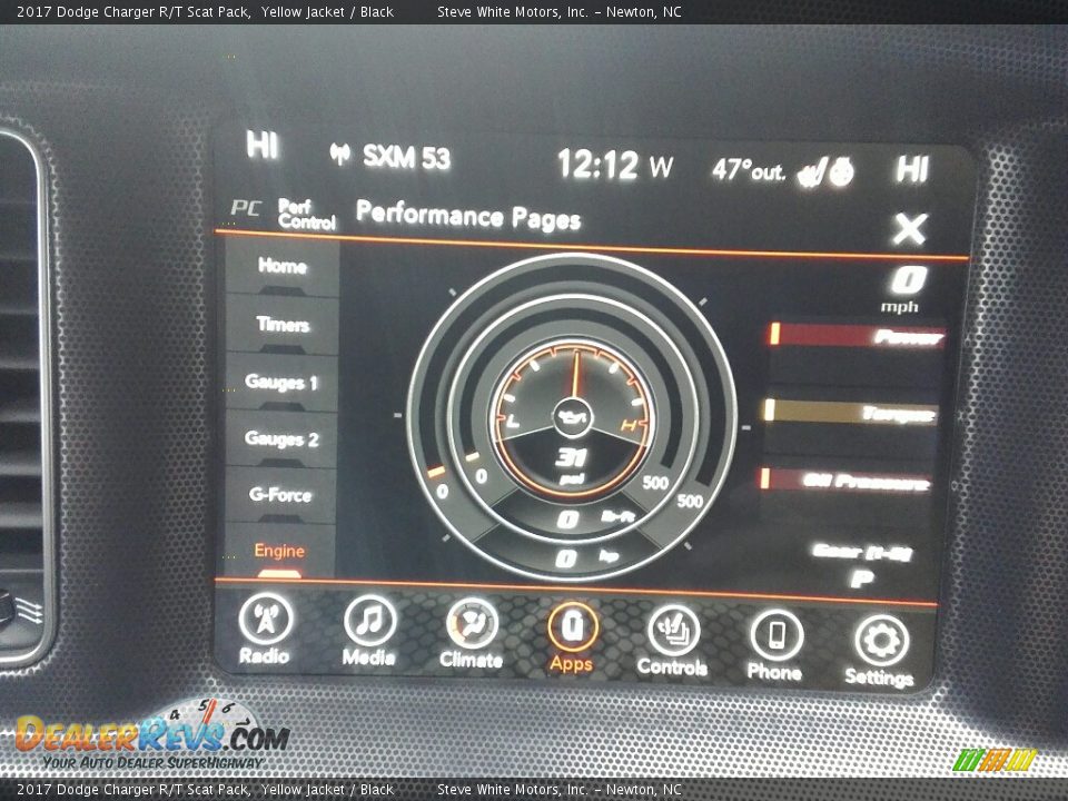 2017 Dodge Charger R/T Scat Pack Yellow Jacket / Black Photo #23