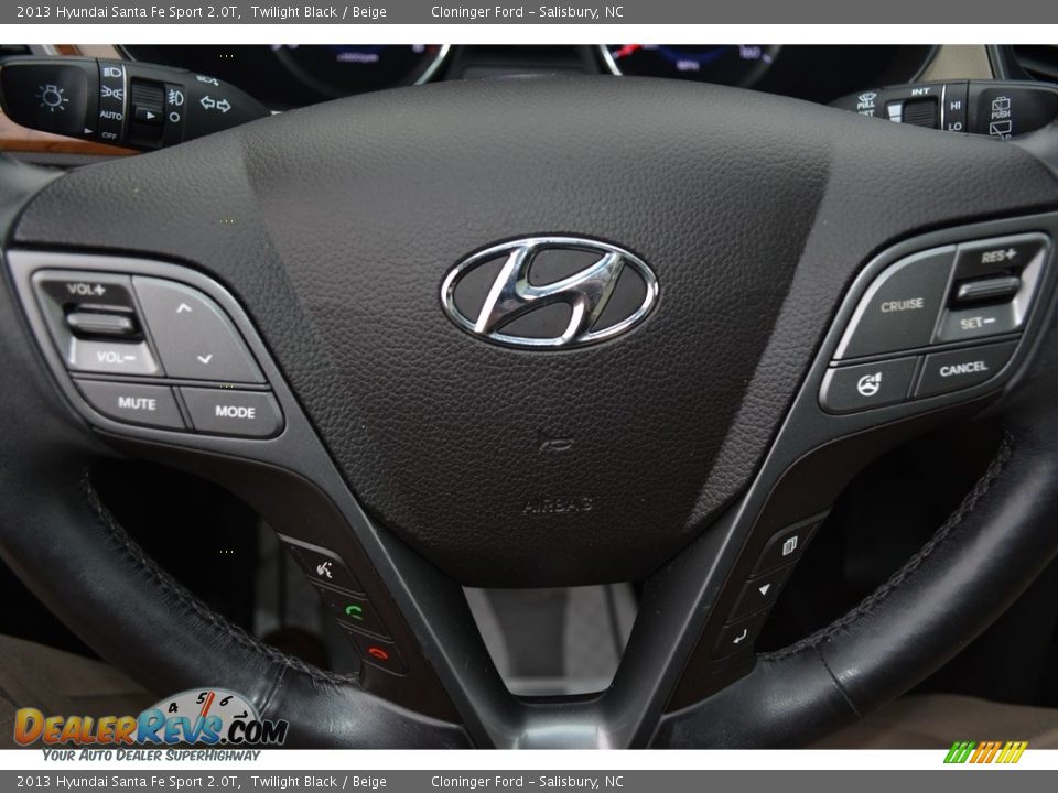 2013 Hyundai Santa Fe Sport 2.0T Twilight Black / Beige Photo #25