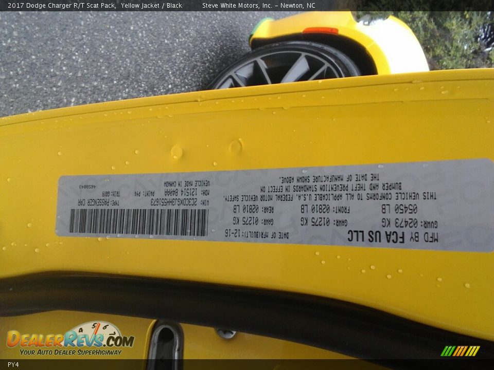 Dodge Color Code PY4 Yellow Jacket