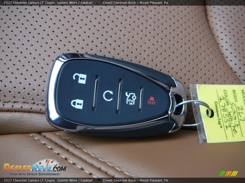 2017 Chevrolet Camaro LT Coupe Summit White / Kalahari Photo #33