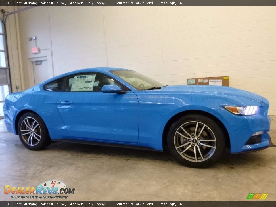 Grabber Blue 2017 Ford Mustang Ecoboost Coupe Photo #1
