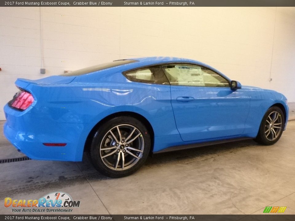 Grabber Blue 2017 Ford Mustang Ecoboost Coupe Photo #2