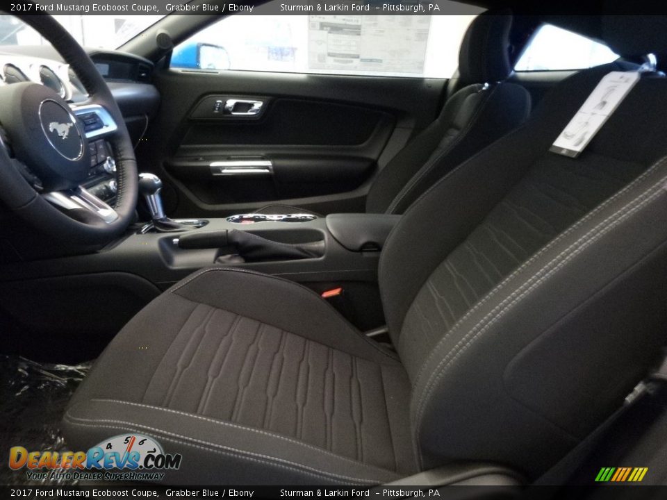Front Seat of 2017 Ford Mustang Ecoboost Coupe Photo #6