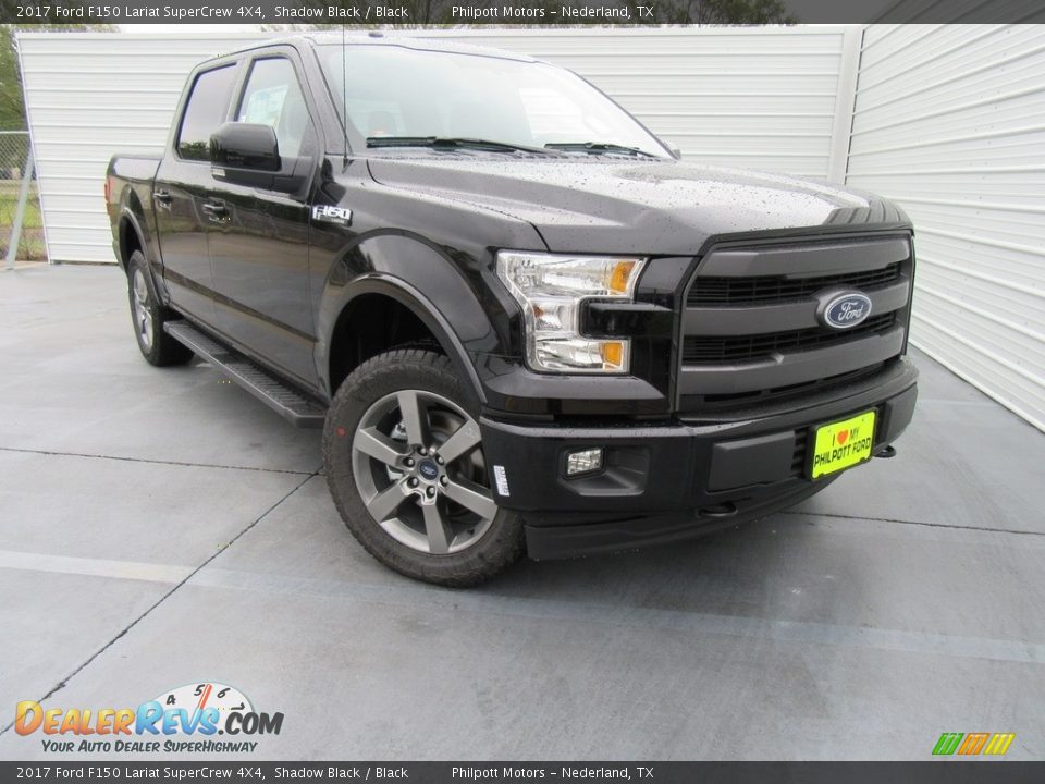 2017 Ford F150 Lariat SuperCrew 4X4 Shadow Black / Black Photo #2