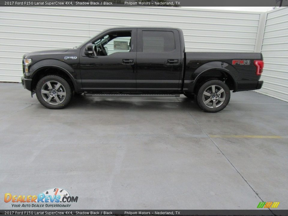 2017 Ford F150 Lariat SuperCrew 4X4 Shadow Black / Black Photo #6