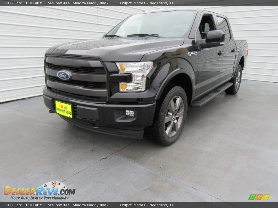 2017 Ford F150 Lariat SuperCrew 4X4 Shadow Black / Black Photo #7