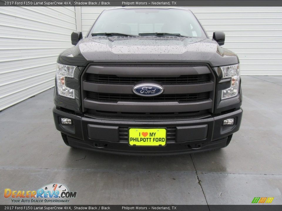 2017 Ford F150 Lariat SuperCrew 4X4 Shadow Black / Black Photo #8