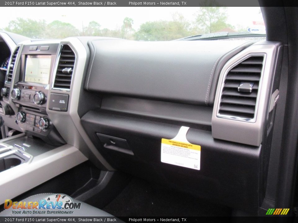 2017 Ford F150 Lariat SuperCrew 4X4 Shadow Black / Black Photo #16