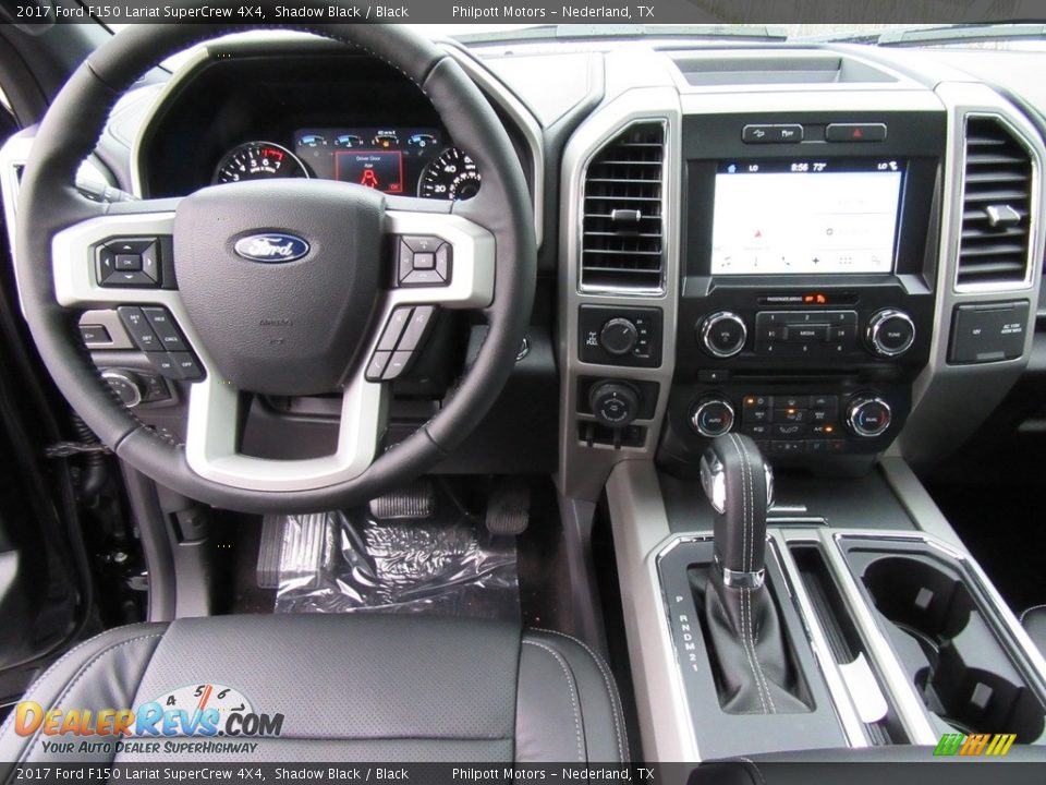 2017 Ford F150 Lariat SuperCrew 4X4 Shadow Black / Black Photo #24
