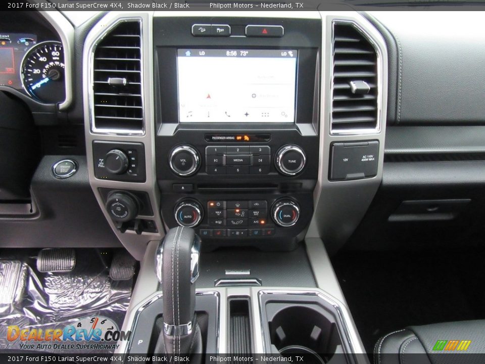 2017 Ford F150 Lariat SuperCrew 4X4 Shadow Black / Black Photo #25