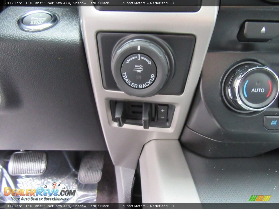 2017 Ford F150 Lariat SuperCrew 4X4 Shadow Black / Black Photo #30