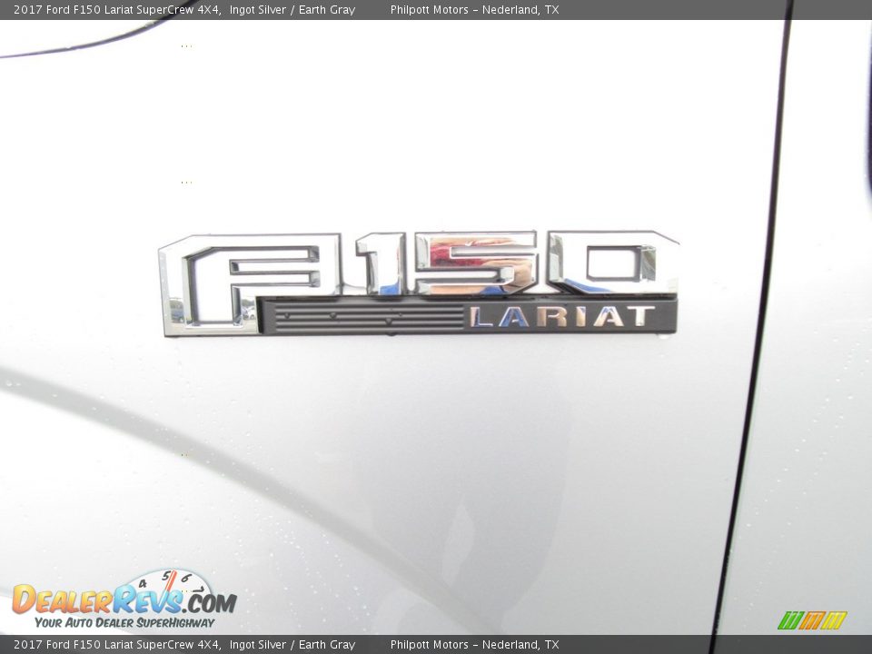2017 Ford F150 Lariat SuperCrew 4X4 Ingot Silver / Earth Gray Photo #14
