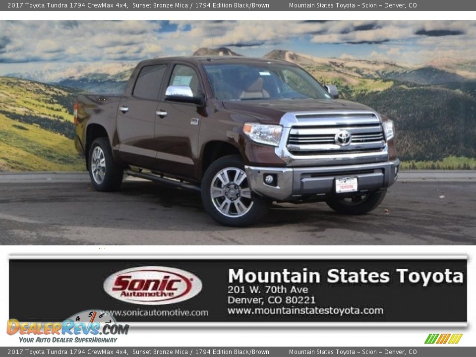 2017 Toyota Tundra 1794 CrewMax 4x4 Sunset Bronze Mica / 1794 Edition Black/Brown Photo #1