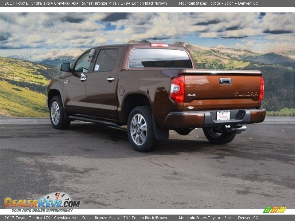 2017 Toyota Tundra 1794 CrewMax 4x4 Sunset Bronze Mica / 1794 Edition Black/Brown Photo #3