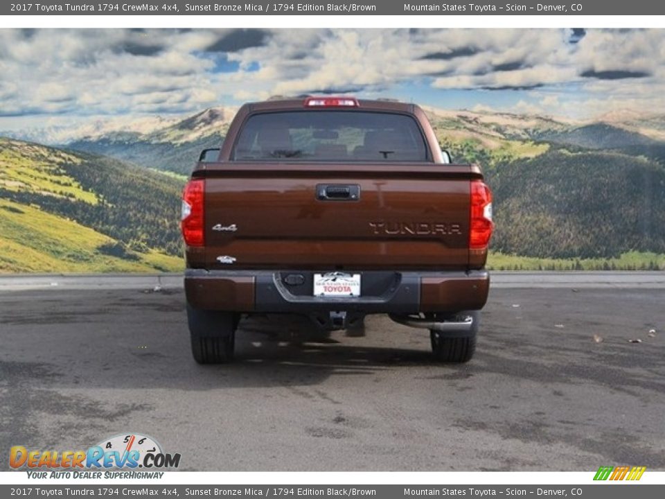 2017 Toyota Tundra 1794 CrewMax 4x4 Sunset Bronze Mica / 1794 Edition Black/Brown Photo #4