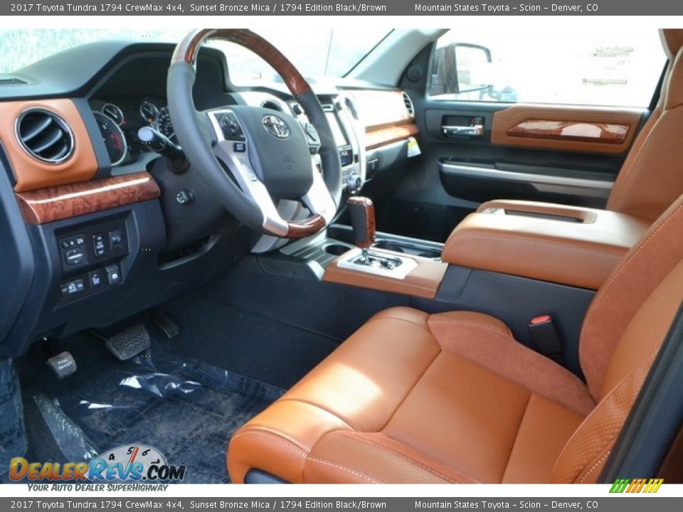2017 Toyota Tundra 1794 CrewMax 4x4 Sunset Bronze Mica / 1794 Edition Black/Brown Photo #5