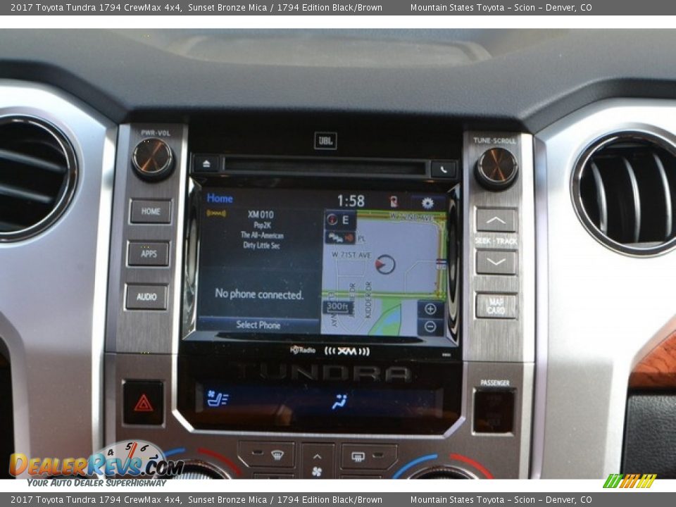 2017 Toyota Tundra 1794 CrewMax 4x4 Sunset Bronze Mica / 1794 Edition Black/Brown Photo #6