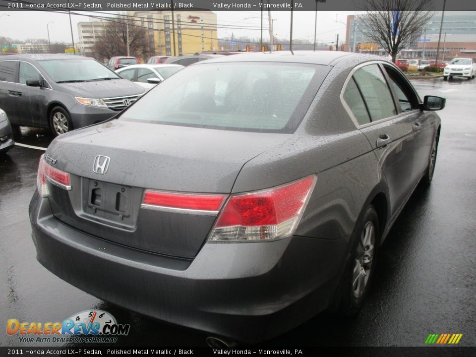 2011 Honda Accord LX-P Sedan Polished Metal Metallic / Black Photo #6