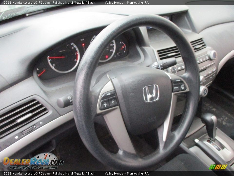 2011 Honda Accord LX-P Sedan Polished Metal Metallic / Black Photo #13