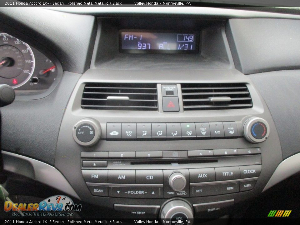 2011 Honda Accord LX-P Sedan Polished Metal Metallic / Black Photo #15
