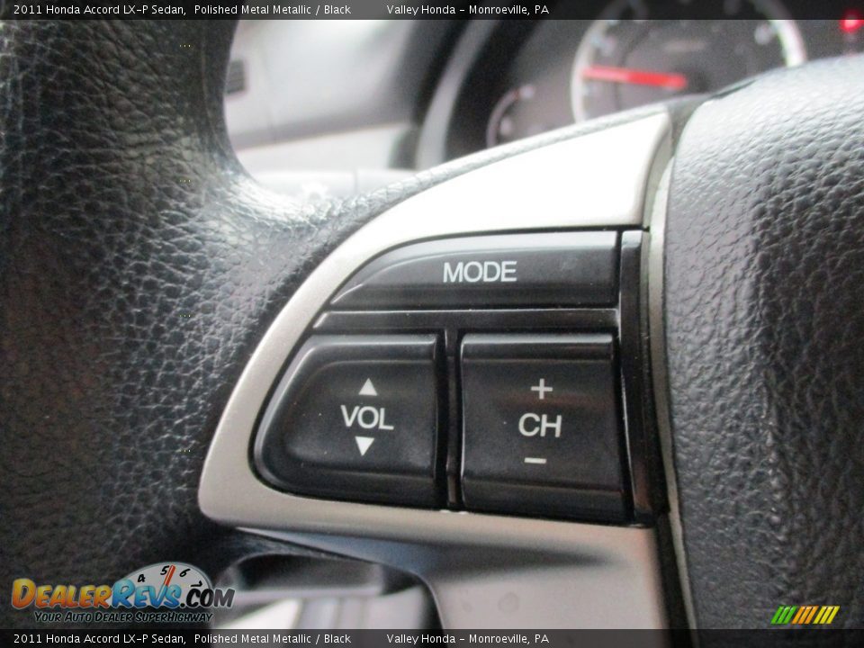 2011 Honda Accord LX-P Sedan Polished Metal Metallic / Black Photo #17