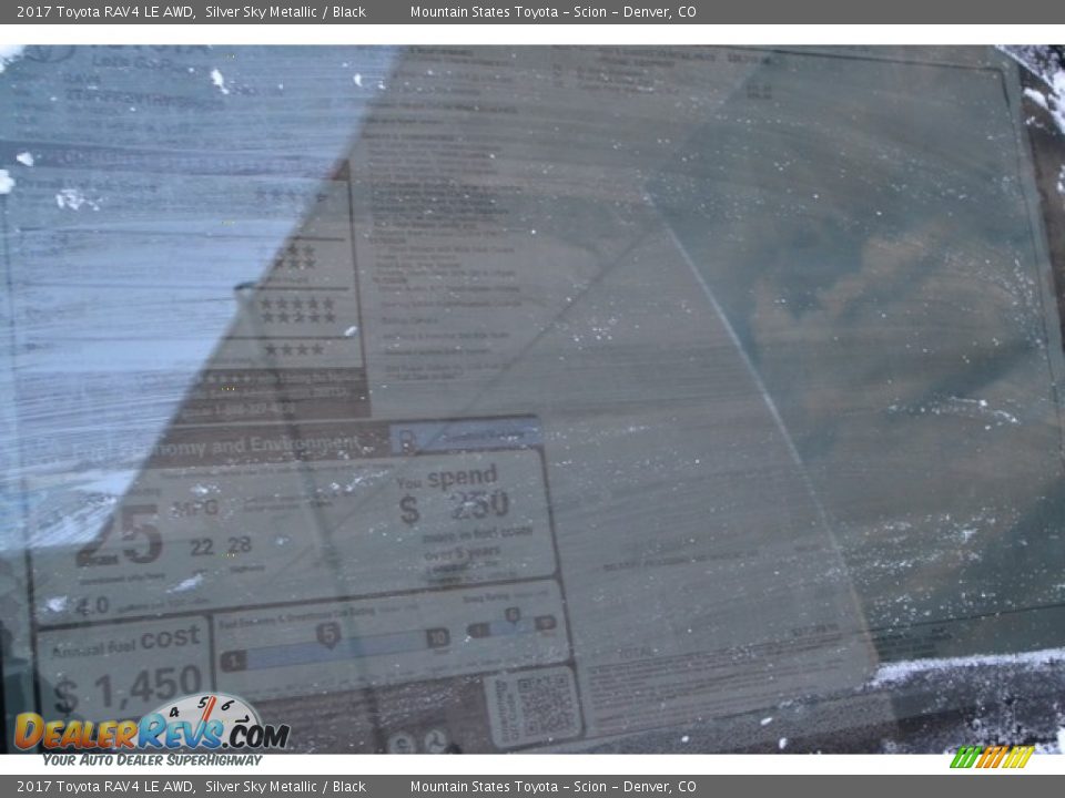 2017 Toyota RAV4 LE AWD Silver Sky Metallic / Black Photo #10