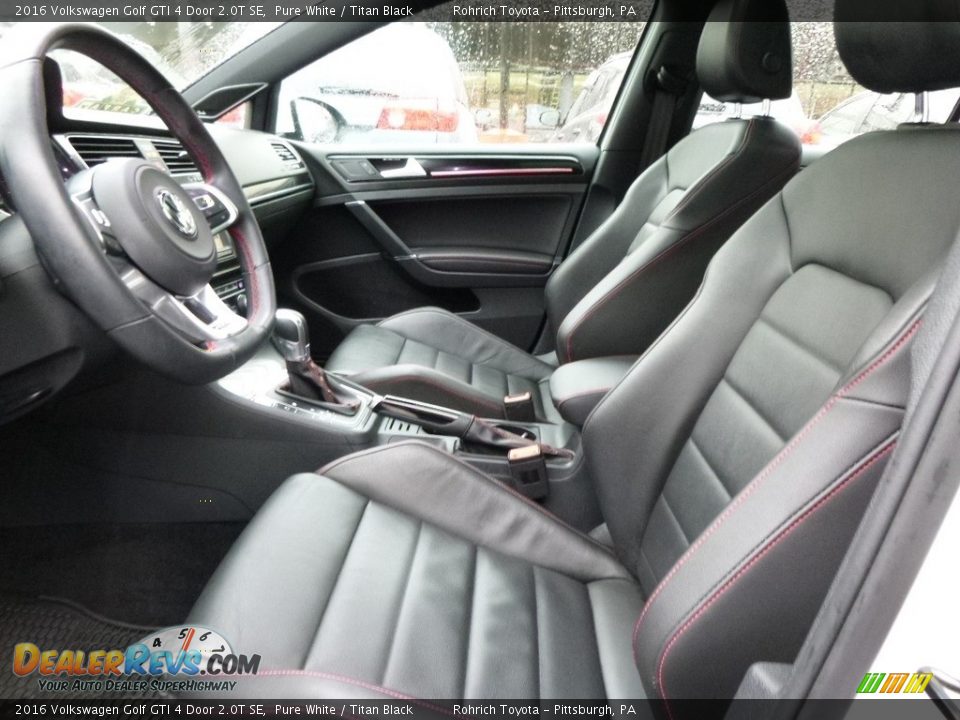 Titan Black Interior - 2016 Volkswagen Golf GTI 4 Door 2.0T SE Photo #6
