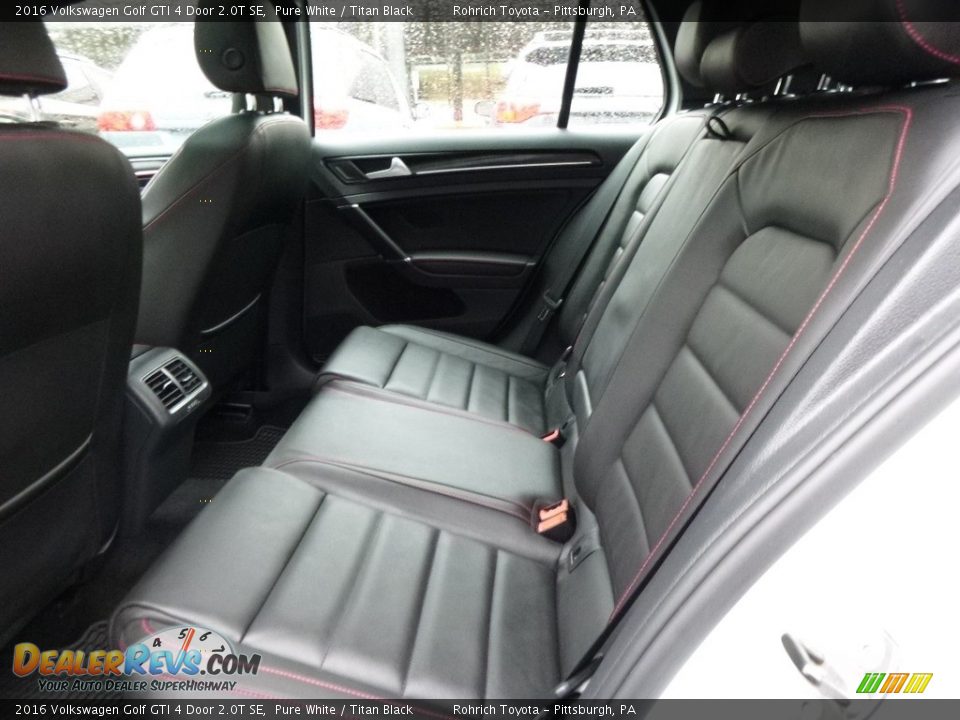 Rear Seat of 2016 Volkswagen Golf GTI 4 Door 2.0T SE Photo #7