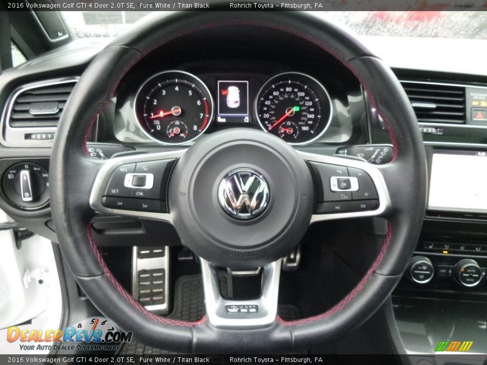 2016 Volkswagen Golf GTI 4 Door 2.0T SE Steering Wheel Photo #22