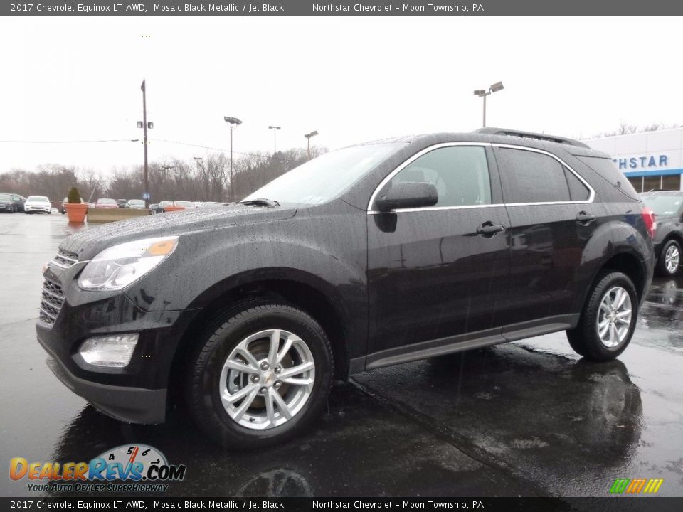 2017 Chevrolet Equinox LT AWD Mosaic Black Metallic / Jet Black Photo #1