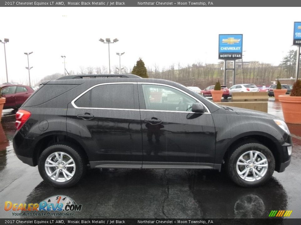 2017 Chevrolet Equinox LT AWD Mosaic Black Metallic / Jet Black Photo #4
