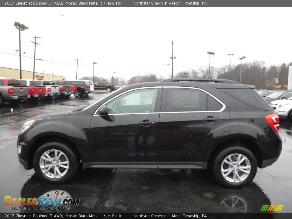 2017 Chevrolet Equinox LT AWD Mosaic Black Metallic / Jet Black Photo #9