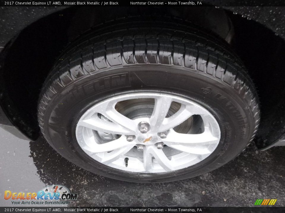 2017 Chevrolet Equinox LT AWD Mosaic Black Metallic / Jet Black Photo #10
