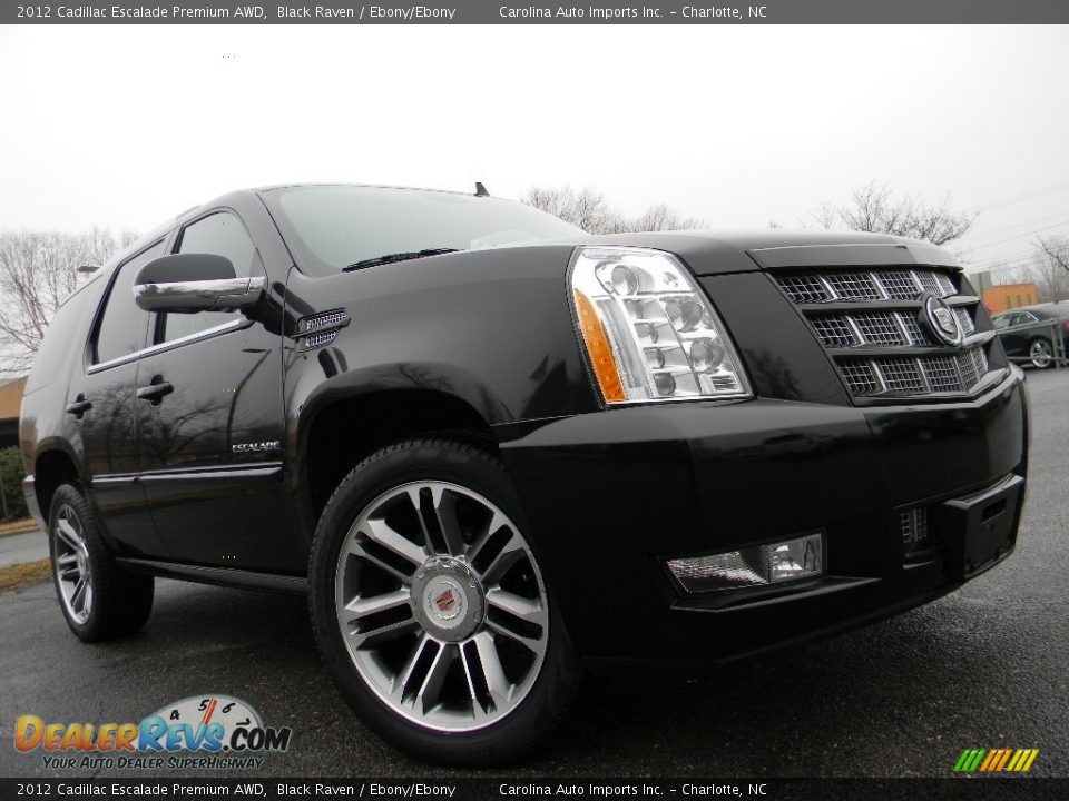 2012 Cadillac Escalade Premium AWD Black Raven / Ebony/Ebony Photo #2