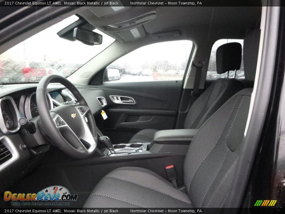 2017 Chevrolet Equinox LT AWD Mosaic Black Metallic / Jet Black Photo #11