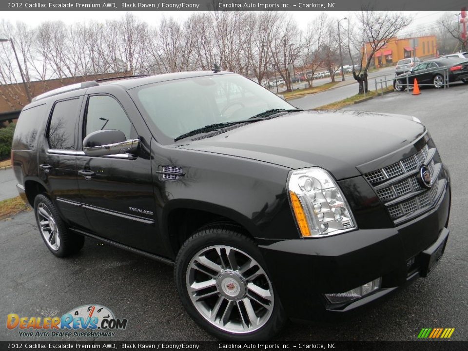 2012 Cadillac Escalade Premium AWD Black Raven / Ebony/Ebony Photo #3