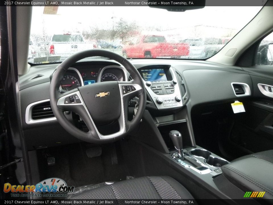 2017 Chevrolet Equinox LT AWD Mosaic Black Metallic / Jet Black Photo #13