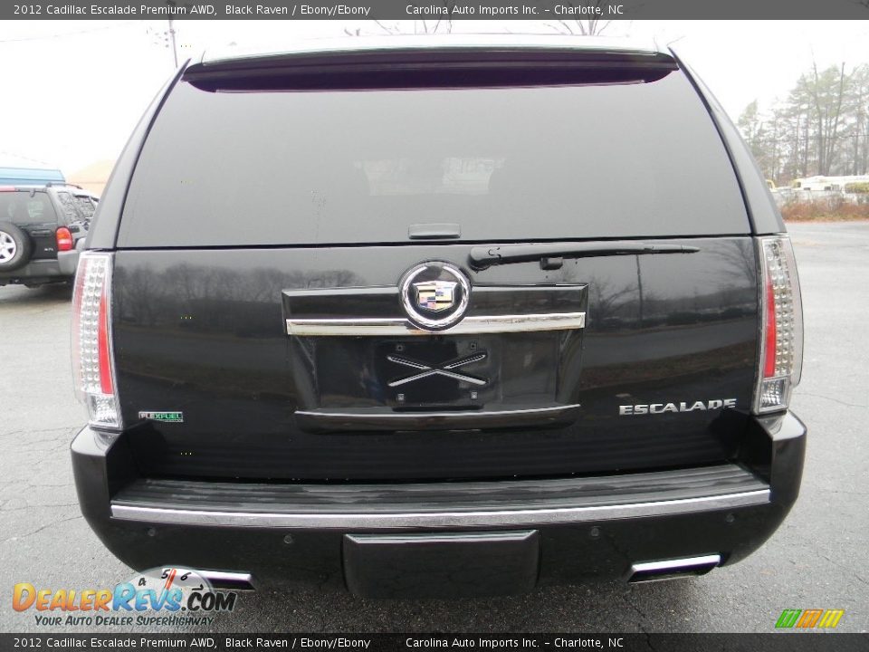 2012 Cadillac Escalade Premium AWD Black Raven / Ebony/Ebony Photo #9