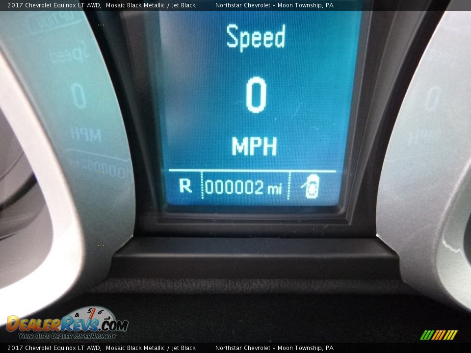2017 Chevrolet Equinox LT AWD Mosaic Black Metallic / Jet Black Photo #20