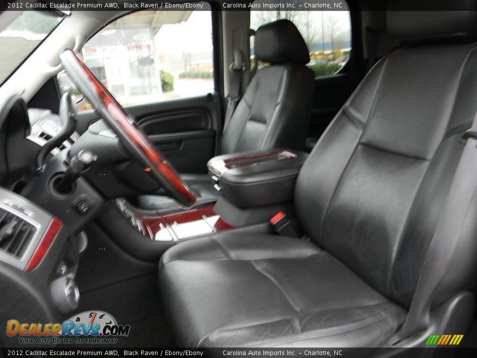 2012 Cadillac Escalade Premium AWD Black Raven / Ebony/Ebony Photo #18