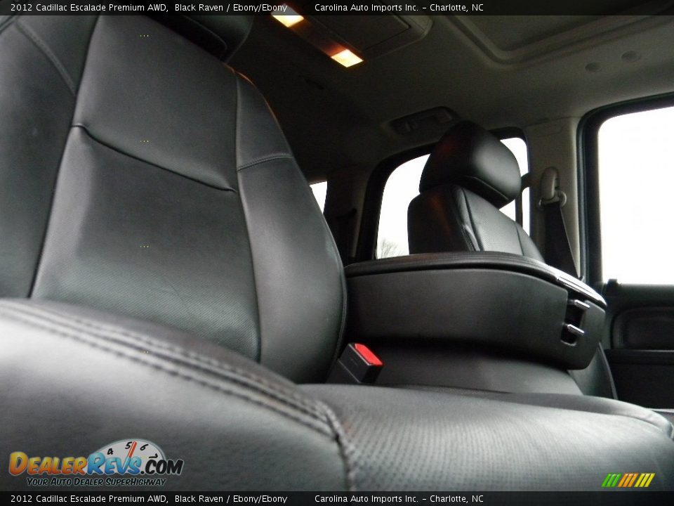 2012 Cadillac Escalade Premium AWD Black Raven / Ebony/Ebony Photo #23